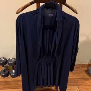 Charter Club Deep Blue Open Front Cardigan